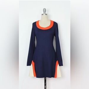 VTG 60s Young Innocent by Arpeja Dress Mod Colorblock Dress Size 9 Medium